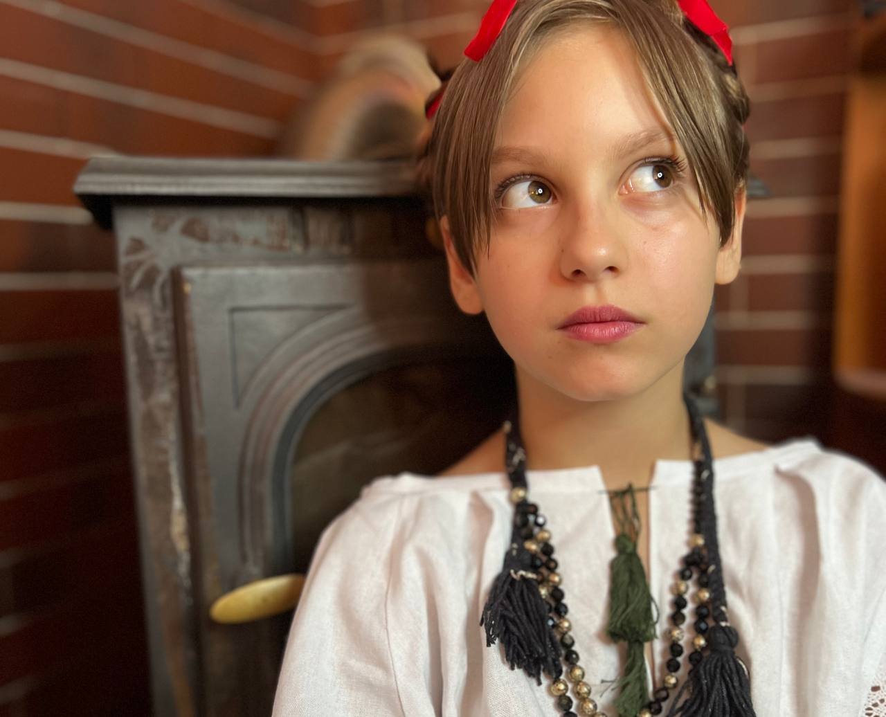 Black Obsidian and Gold Necklace with Tassels - . Handmade
